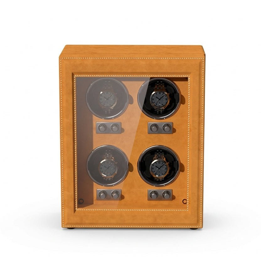 WatchMatic Aurex Quad Watch Winder Orange -04 - WatchMatic