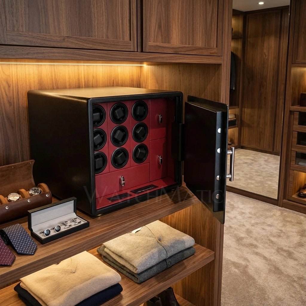 WatchMatic Kovra Vault Series 9 - Watch Winder Safe Box - WatchMatic